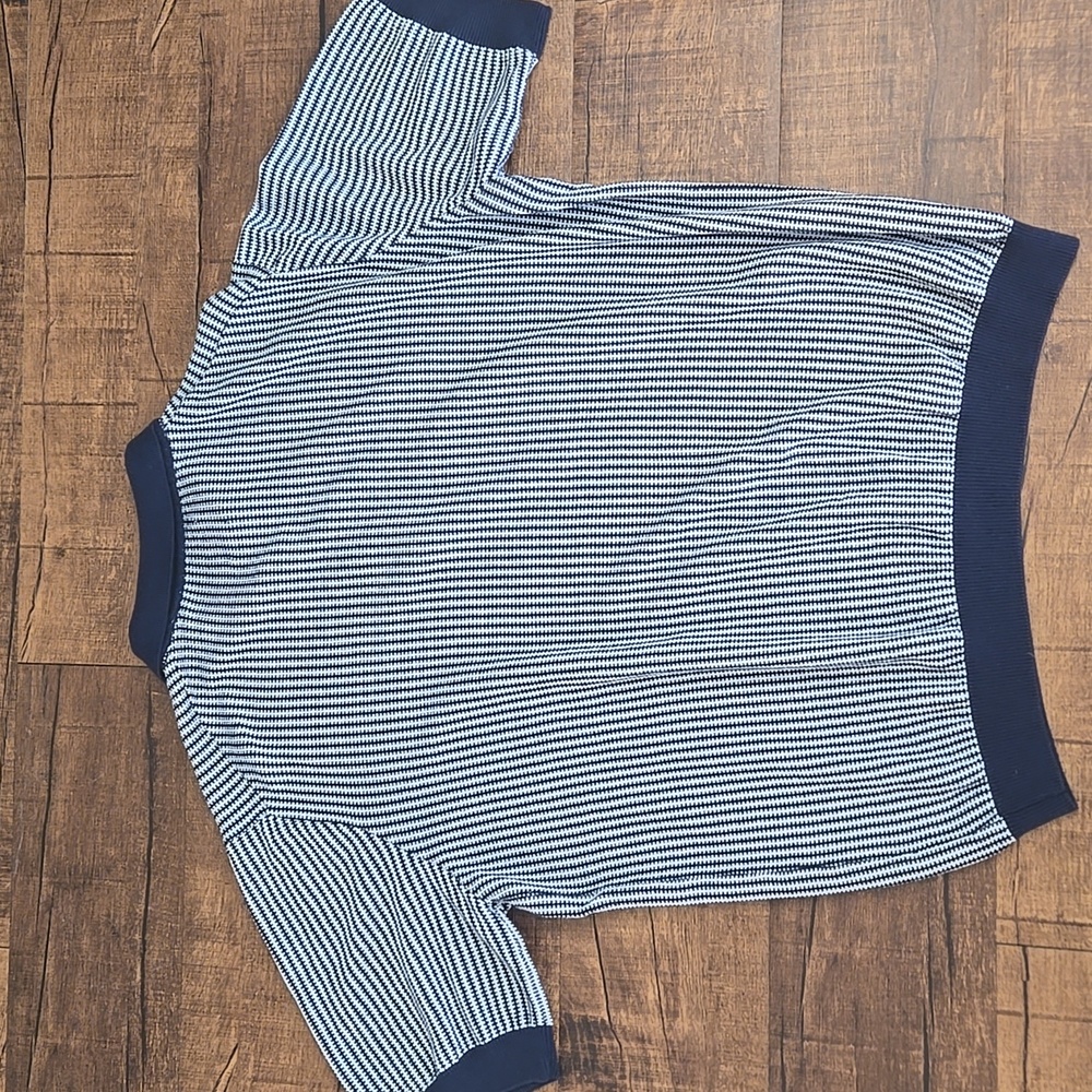 Max N Chester Navy Cream Knit Polo XXL Classic Retro - Picture 7 of 7